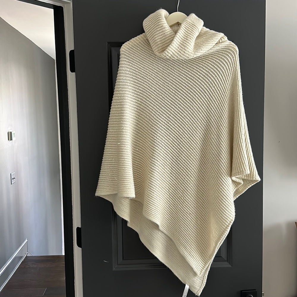 Anthropologie / do everything in love cowl neck poncho - OS